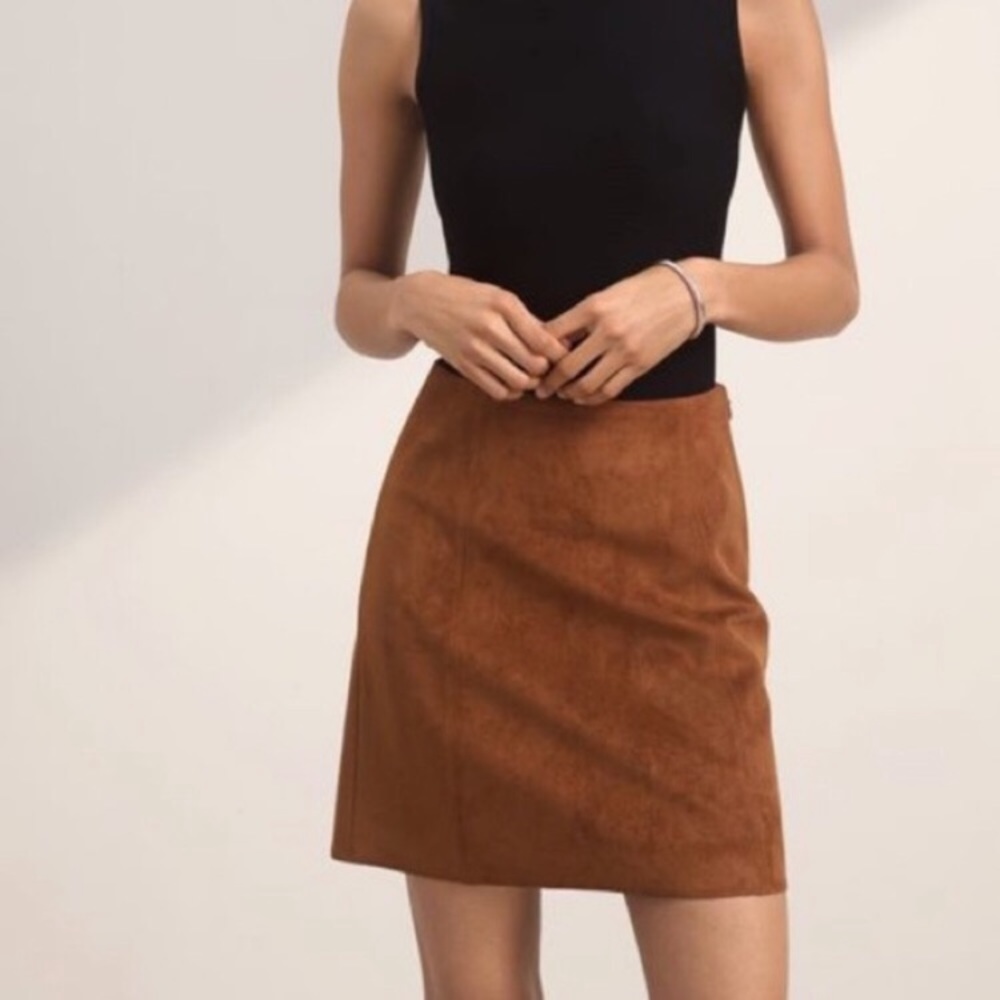 ARITZIA Vegan Suede Skirt